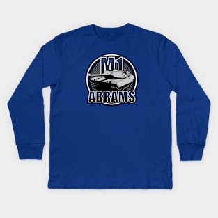 M1 Abrams Kids Long Sleeve T-Shirt